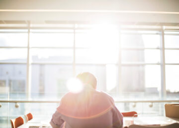 Man working at desk
